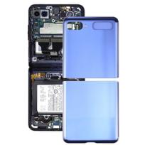 Back Cover For Samsung Galaxy Z Flip 4G SM-F700 Glass Battery Back Cover mėlyna