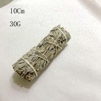 10 cm 30 g baltojo šalavijo rinkinys Kalifornijos dėmių lazdelės, skirtas dvasiniams smilkalams deginti aromaterapijos energetinio valymo ryšulius (as the picture,1 Pcs 30g 10cm) white