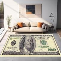 100 Dollar Bill Area Rug Money Rug Rich Dollar Rug Cool Rug Boss Rug Dollar Money Rug Luxury Money Rug Runner Dollar Rug Carpet 40X60CM