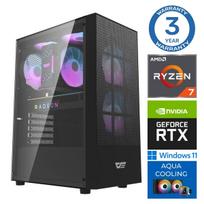 INTOP AQUA Ryzen 7 7700X 32GB DDR5 1TB SSD M.2 NVME+2TB RTX5060Ti 16GB WIN11Pro