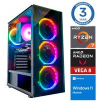 INTOP Ryzen 7 5700G 8GB 500GB SSD M.2 NVMe + 2TB Radeon RX Vega 8 WIN11