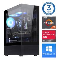 INTOP Ryzen 5 5600X 16GB 1TB SSD M.2 NVME+2TB RX580 8GB WIN11