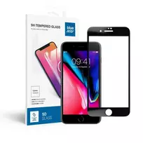Blue Star Tempered glass for iPhone 7 / 8 PLUS (full glue) 5D black