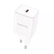 Borofone BN6 Field travel charger | 20W | PD, QC | USB-C | white