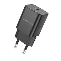 Borofone BN13 travel charger | 30W | PD, QC, GaN, PPS | USB-C | black