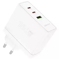 Borofone BN11 Imperial travel charger | 100W | PD, QC, PPS | USB-C, USB-A | white