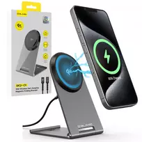 Blavec BQI-01 wireless charger | Qi 2 | MagSafe compatible | 15W | silver
