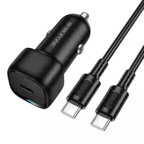 Borofone BZ34A Cloud car charger | 20W | PD | USB-C | with USB-C to USB-C cable included | black