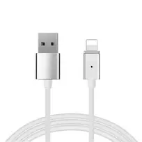 Toptel Magnetic Type 1 data transfer and charging cable | USB-A to Lightning | 1m | silver