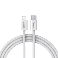 Benks D46 data transfer and charging cable | USB-C to Lightning | PD | 27W | 2m | white