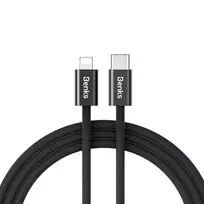 Benks D46 data transfer and charging cable | USB-C to Lightning | PD | 27W | 2m | black