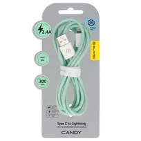 Blavec CCA-UL24GN30 data transfer and charging cable | USB-A to Lightning | 12W | 3m | green
