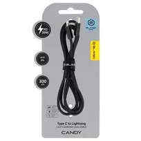 Blavec Candy CCA-CL24B30 data transfer and charging cable | USB-C to Lightning | PD | 20W | 3m | black