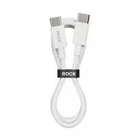 Rock P8 data transfer and charging cable | USB-C to USB-C | PD | 60W | 1m | white
