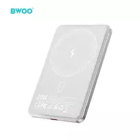 BWOO P79 Ultra Slim Power Bank | 5,000 mAh | 20W | USB-C, MagSafe | gray