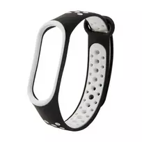 Fusion Accessories Dots smartwatch strap for Xiaomi Mi Band 3/4 | black/white