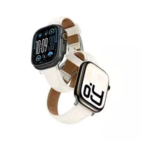 AmazingThing smartwatch strap for Apple Watch (45/46/49 mm) | Leather | beige