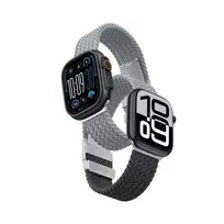 AmazingThing smartwatch strap for Apple Watch (45/46/49 mm) | Nylon | gray-black/gray