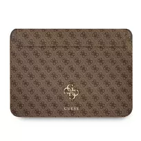 GUESS 4G Metal Logo laptop sleeve 13" brown