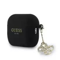 Guess 4G Charm Silicone Case for AirPods Pro 3 Black