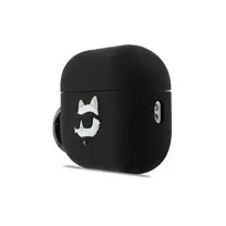 Karl Lagerfeld 3D Logo NFT Choupette Head Silicone Case for AirPods Pro 3 Black