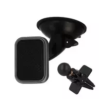 Toptel Car holder - TXR - MAGNETIC / 2 mounts: on the glass and air vent / with a grey frame