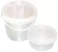 No Brand Trauks ar vāku (spainītis), hermētiski aizvērams, 1000 ml, 10 gab., caurspīdīgs