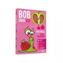 Bob Snail Apple and raspberry rolls, 60g
