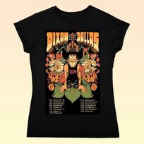 Dixon Dallas Tour 2025 T-Shirt – Cartoon Cowboy Country Music Concert Tee L