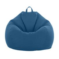 Fashion Solid Color Cloth Lazy Lounger Bean Bag Chair Seat Sofa Cover