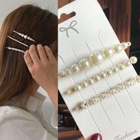 Imituoti perlų stulpeliai su karoliukais, geometriniai moteriški plaukų segtukai, plaukų segtukai, plaukų aksesuarai mergaičių papuošalai, madingi plaukų segtukai Style 4