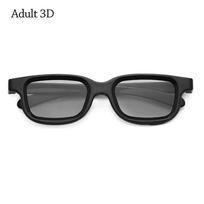 Polarizuoti 3D akiniai Tikri kino teatro filmo žaidimų akiniai Nešiojami Adult 3D