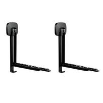 2 Pieces No-drill Installation Folding Clothes Drying Rack Wall Mounted Retractable Clothes Racks Adjustable Length Space Saving juoda