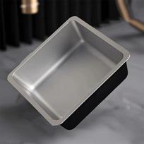 Stainless Steel Dog Food Bowl Elevated Stand Neck Protection Water Drinking Bowl Anti-Tip Dogs Grain Bowl Feeding Drinking