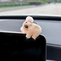 Mielas animacinis pliušinis koala automobilio interjero dekoracija Automobilio galinio vaizdo veidrodžio valdymo ekrano dekoracija Automobilio interjero aksesuarai Dovanos chaki