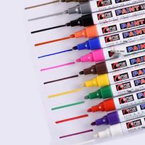 12-Color Oil-Based Paint Marker - Large Round Tip for Construction, Graffiti, Tombstone, Metal Touch-up sidabras