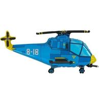 Balon Foliowy Niebieski Helikopter, 92Cm. Grabo