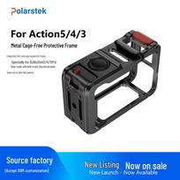 Protective Metal Cage for DJI Action 5 Pro/4/3: Drop & Scratch-Proof Frame for Horizontal & Vertical Shooting. 83x61x31 mm black