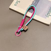 British Style Luxury Woven Phone Wrist Strap for Women white