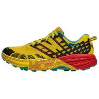 HOKA ONE ONE SPEEDGOAT 2 Trail Running Shoes Unisex Yellow Black 1162710-SRLM 43⅓ black