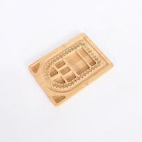 Creative Solid Wood Jewelry Design Tray with Measuring Scale for Beads, Necklaces, and Bracelets