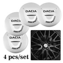 4 vnt. Automobilio emblema Ratlankio centrinio dangtelio lipdukas Ratlankio ženklelio dangtelis Dacia Duster Sandero Stepway Logan Lodgy Jogger Spring Dokker sidabras