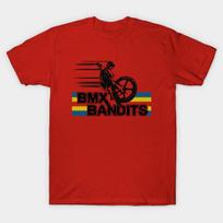 Vyriški juodi marškinėliai su spauda Mod.5 Bmx Bandits Bikers Be pjūvio Perdavimo Popieriaus Spauda Medvilniniai marškinėliai S įvairiaspalvis