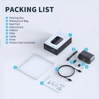 TOPUMP AS200PRO Mini Portable Electric Pump for Bike Cordless Tire Inflator 120PSI Max 450mAh Battery Life 30Mins Fast Charging TOPUMP TB2 PRO