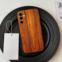 Natural A-Art Wood  Phone Case Black Silicone Soft For Samsung Galaxy A73,A72,A71,A70,A53,A52,A51 Samsung a31