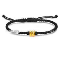 999 Pure Gold Crushed Gold Bead Bracelet: Perfect Luck Charm and Gift Single Bracelet