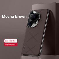 Fashion Leather Back Electroplated Hard PC Cover Case For Huawei Pura 70 Pro Ultra P60 PRO Art Nova 13 12 Huawei Pura 70 Pro ruda