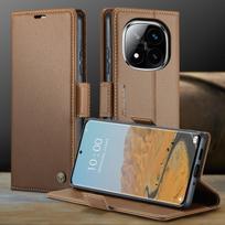 Magnetic Phone Case for Xiaomi for Redmi Note 14 15 Pro Plus 5G Flip Leather RFID Wallet Protective Card Holder Stand Cover Redmi note 15 5G ruda