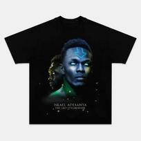 COMBATWEAR UFC Fighter Israel Adesanya Graphic Tee, Unisex Boxing Shirt L black