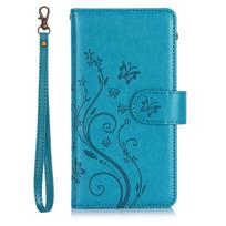 WEFOR for Samsung Galaxy A57 A37 A56 A36 5G A17 A26 A16 A07 A06 Wallet Case, 6 Card Slots/Zipper Pocket, Detachable Wrist Strap For Galaxy A06 mėlyna